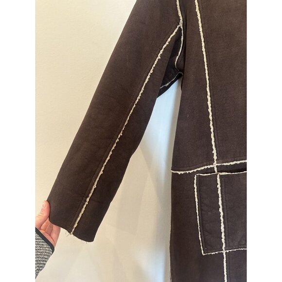 WoolRich Faux Suede Sherling Jacket SIze M - Picture 11 of 11